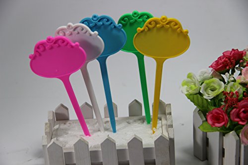 G2plus&reg 6 Waterproof Plastic Nursery Garden Stakes Plant Lables Tags Markers Reusable Plastic Plant Seed Label