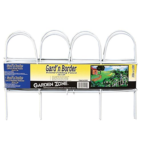 (ship From Usa) Origin Point 051010 Gard'n Border Round Folding Fence White 10-inch X 10-feet /item No#8y-ifw81854147579