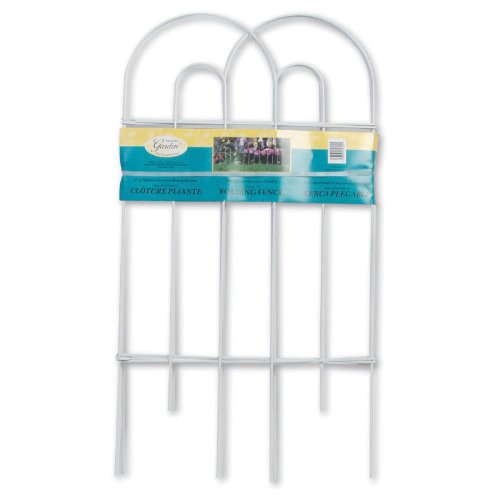 Panacea 89300 Arch Folding Border Fence White