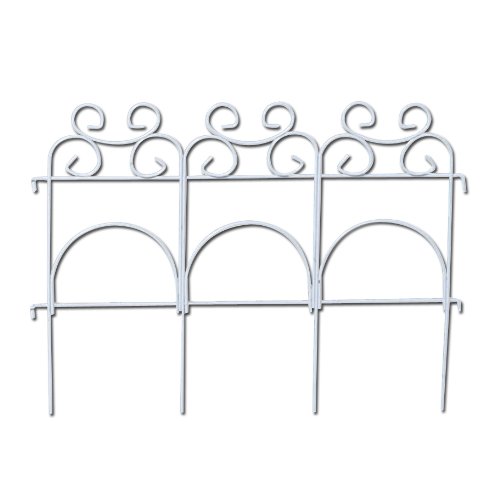 Panacea 89306 Decorative Folding Fence, White