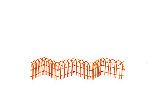 Small Orange Enamel Wire Folding Fence - Set Of 3