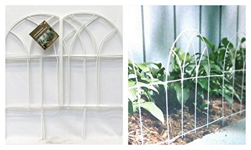 Home Depot White Metal Folding Garden Fence 18&quot Tall X 10 Wide