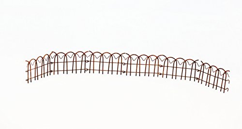 Wire Rusty Folding Garden Fence - Set Of 3