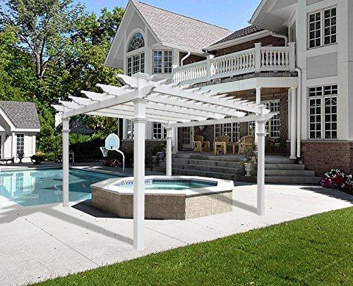 New England Arbors Regency Pergola White