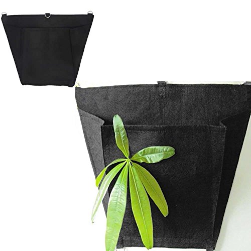 LINGS SHOP 234 Pockets Vertical Wall Garden Planter Horizontal Wall mounted Hanging Flower Plant Growing Bag for Outdoor Indoor Art 1 Pack