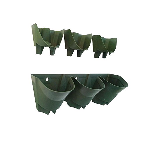 Worth Garden 18 in Self-Watering 3 Pockets Vertical Wall Garden Planters