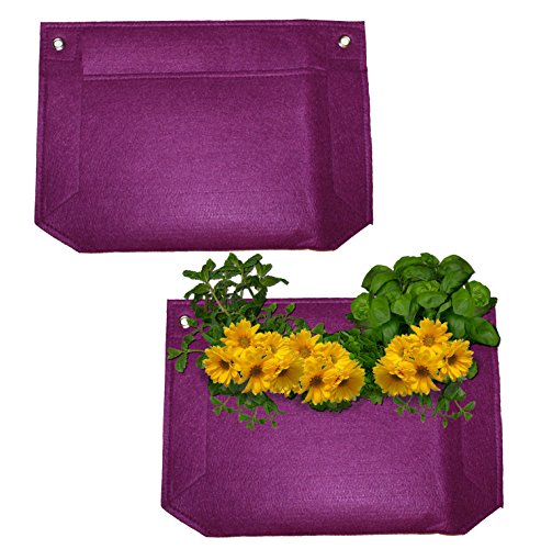 1 Pocket Vertical Garden Planter By Invigorated Living Waterproof Garden Pots For Indooramp Outdoor Use On Patios