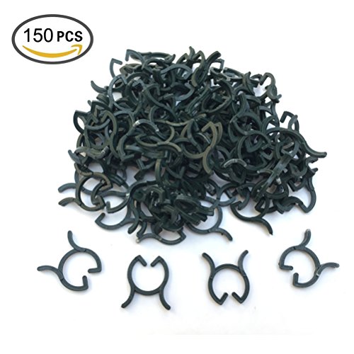 Acite 150 Pcs 08 Ã— 05 Garden Plant Clips Lever Loops Grippers for Holding Plant Flower Vine Vegetable Stems