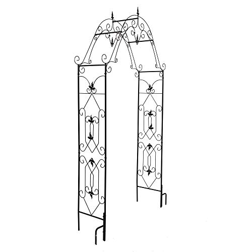 1 GO Steel Garden Arch 81 High x 42 Wide Garden Arbor for Various Climbing Plant