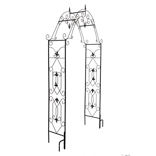 Better Garden Steel Garden Arch 81 High x 42 Wide Garden Arbor for Various Climbing Plant Outdoor Garden Lawn Backyard