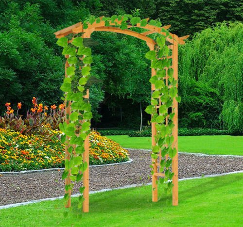 Trellis Wooden Lawn Yard Decor 75Ft Outdoor Garden Arch Arbor MHC02