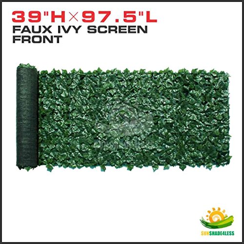 39&ldquo Tall X 117&quot Long Artificial Ivy Leaf Privacy Fence Screen Decoration Panels Windscreen Patio Wall Cover 39