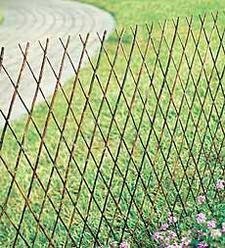 Willow Expandable Lattice Fence Panel 72W X 24H Set of 2