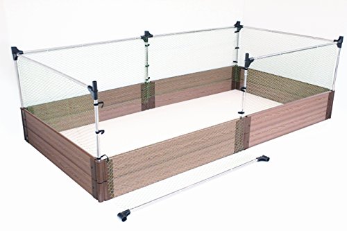 Frame-It-All Small Animal Barrier Stainless Steel Expandable Garden Fence