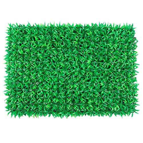 Dygzh Artificial Plant Fence Artificial Backyard Garden Fence Panels Trimmed Garden Hedge Plant Back Patio Garden Fence with 12 Color  Green Size  60x40cm