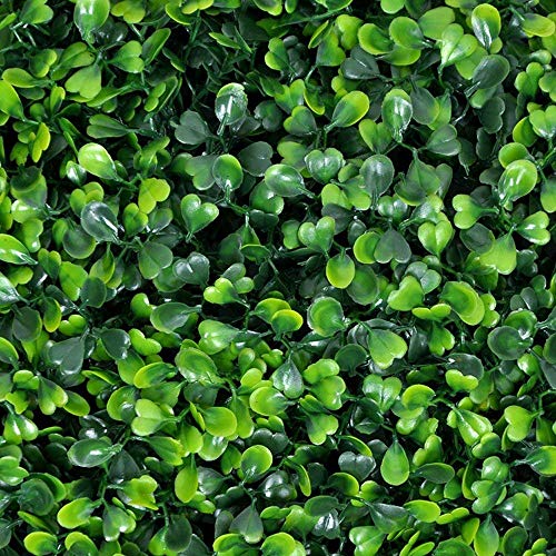 Decorsw Artificial Boxwood Topiary Hedge Artificial Topiary Plant Privacy Fence ScreenGreenery Panels Outdoor or Indoor Decor Garden Backyard 1 PC Boxwood Hedge-Sample