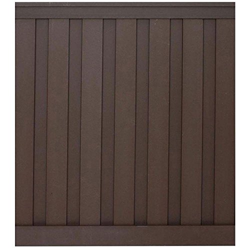 Trex Seclusions Fencing - 6 ft x 6 ft Woodland Brown - WoodPlastic Composite Board-On-Board Privacy Fence Panel Kit