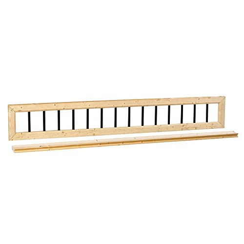 1 ft x 6 ft Decorative Baluster Wood Fence Panel Top Kit