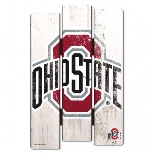 Ohio State Buckeyes Wood Fence Sign