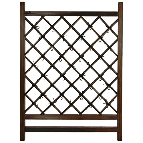 Oriental Furniture Japanese Woodamp Bamboo Fence Section