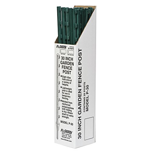 Fi-shock P-30g Green Garden Post For Fence 25 Pack 30&quot