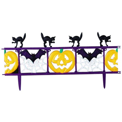 Forum Novelties Inc Pumpkin Patch Fence Section Multicoloured One Size