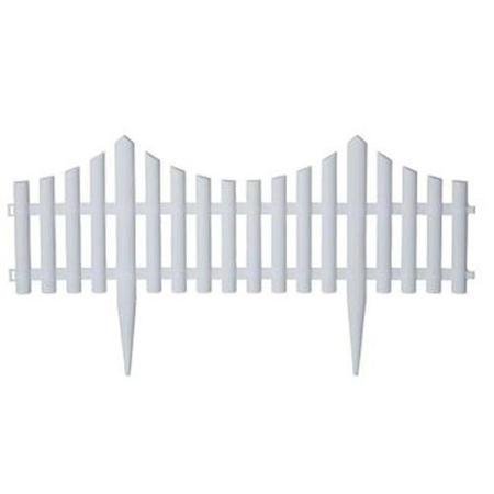 Emscogroup 2140hd Resin Picket Garden Fence 36 Ft