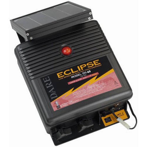 DARE PRODUCTS DS 40 831935 Eclipse Solar Fence Energizer Black 40 Acre