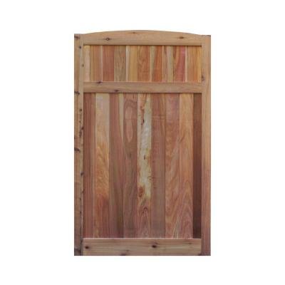 Signature Development 35 Ft H W X 6 Ft H H Western Red Cedar Arch Top Solid Lattice Fence Gate