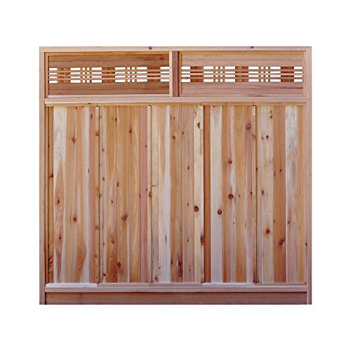 Signature Development 6 Ft H X 6 Ft W Western Red Cedar Horizontal Lattice Top Fence Panel Kit