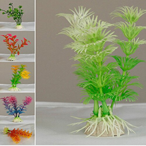 Artificial Green Colorful Underwater Plant For Fish Tank Aquarium Decoration Ornament