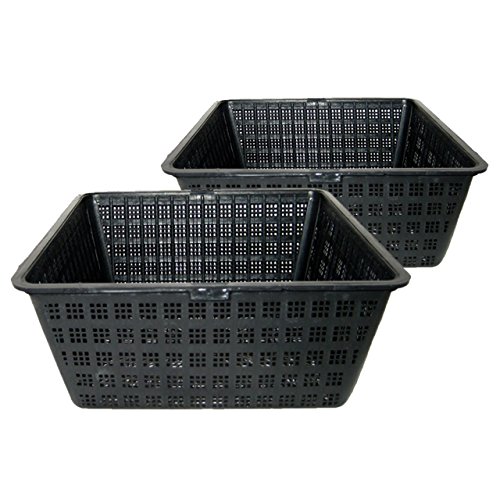 Algreen 91262 Pond Plant Square Basket 2 Pack 8 x 35