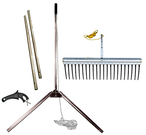 Aquatic Lake & Pond Weed Cutter + Rake With Big Long Teeth - Beach / Shoreline Cleaning Package