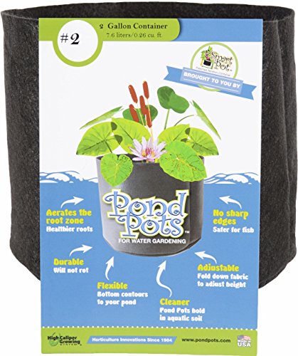Smart Pots Pond flexible Aquatic Plant Container For Water Gardening, 2 Gallon