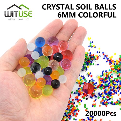 SOILLESS Plant Crystal Soil Grow Water Bead Colorful Magic Jelly Ball X20000