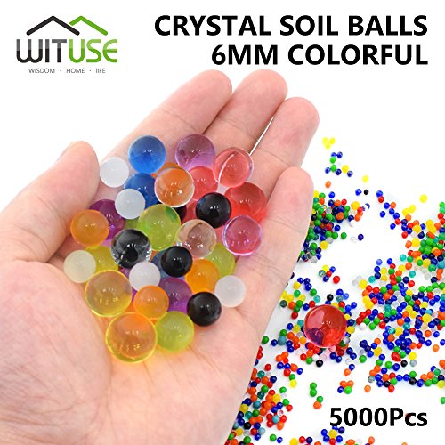 SOILLESS Plant Crystal Soil Grow Water Bead Colorful Magic Jelly Ball X5000