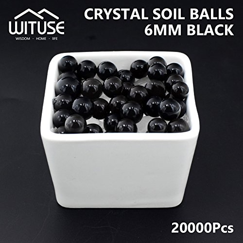 SOILLESS Plant Crystal Soil Grow Water Beads Black Magic Jelly Ball X20000