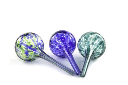 Aqua Globe Mini - 3 Pack - Decorative Hand-blown Glass Small Plant Watering Bulbs