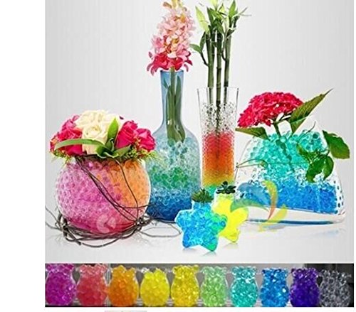 Drhob13200pcs Colorful Water Plant Flower Jelly Crystal Soil Mud Hydro Gel Pearls Beads Balls