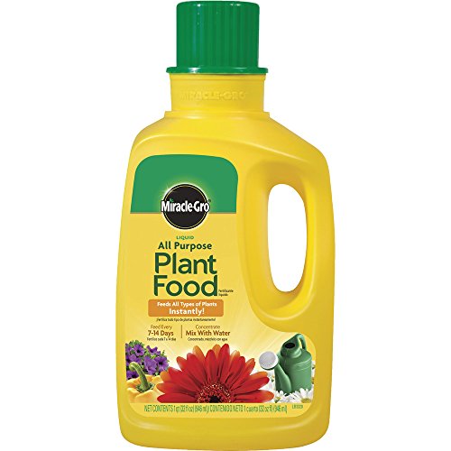 Miracle-Gro 1001502 All Purpose Liquid Plant Food Concentrate Plant Fertilizer 6 Pack 32 oz