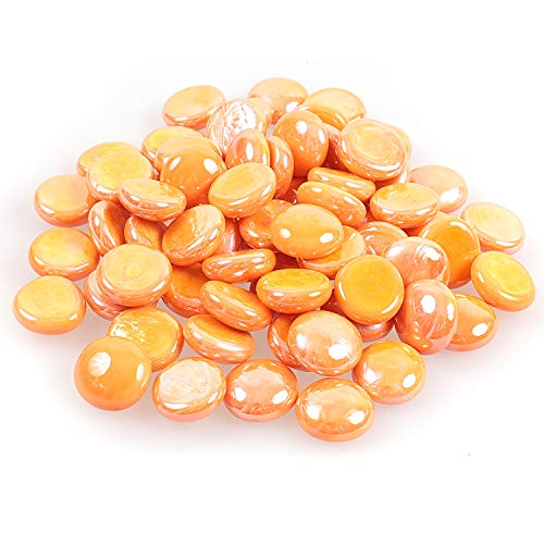 High Luster Reflective Fire Glass GravelFire GemsFire DropsFire Glass Pebbles Stones Beads Chips for Fish Tank Aquarium Garden Decoration23-34335g078lbs China Orange