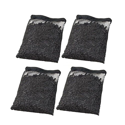 20 Lbs Activated Charcoal Carbon In 4 Media Bags For Aquarium Fish Tank Koi Pond Filter