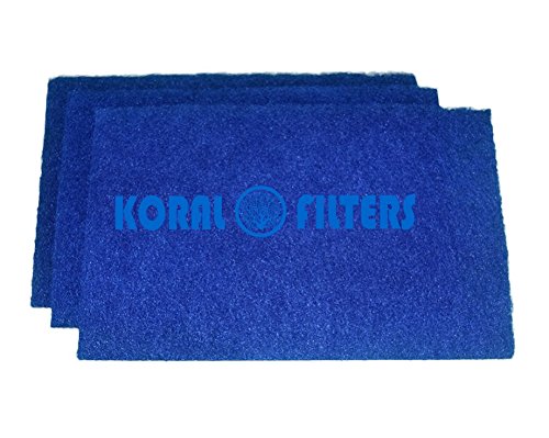 Koi Pond Filter Rigid Media Pads 3 pack 125 x 20