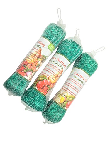 Harvest Plenty Garden Netting To Cover Fruit Trees Plants Ponds - Stop Birds Deer - 33 X 6 Feet - 3 Pack