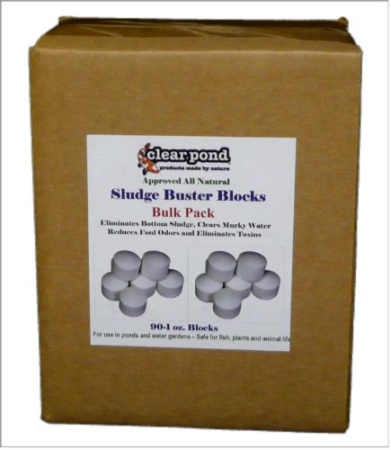 Clear Pond Sludge Buster Blocks - Pack Of 90 1-ounce Blocks