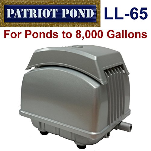 Patriot Air Pump Ll-65, 2.5 Cubic Feet Per Minute, Pond Depth To 19 Feet