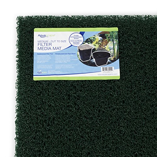 Aquascape Filter Media Mat 24 x 39  Medium Density  Green  for Pond Skimmer and Water Filtration Systems