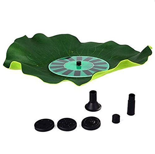 Ebotrade Green Lotus Leaf 14w Solar Powered Water Floating Pump Garden Pool Pond Fountain 150lh