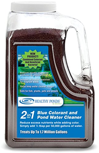 Healthy Ponds Pourable Granules 2-in-1 Colorant and Pond Water Cleaner 17 Million gallon Blue