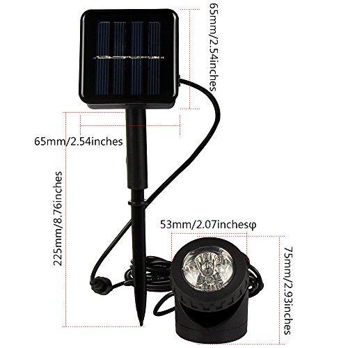 Laputa Waterproof Solar Powered Led Spotlightwaterproof Available For Outdoor Garden Pool Pond Spot Lamp Light